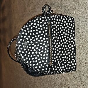Kate Spade Laurel Way Printed Musical Dot Black White Sammi Backpack Bag